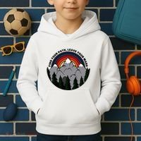 Find Your Path Leave Your Mark Outdoor Camping Retro Kids Hoodie thumb 2
