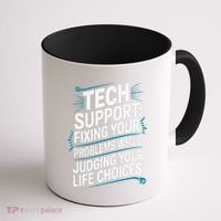 Fixing Your Problems While Judging Your Life Choices Coffee Mug thumb 1