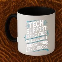 Fixing Your Problems While Judging Your Life Choices Coffee Mug thumb 2