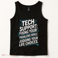Fixing Your Problems While Judging Your Life Choices Tank Top thumb 2