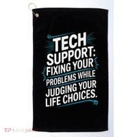 Fixing Your Problems While Judging Your Life Choices Golf Towel thumb 0