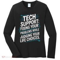Fixing Your Problems While Judging Your Life Choices Women's Long Sleeve Shirt thumb 0