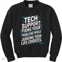 Fixing Your Problems While Judging Your Life Choices Kids Sweatshirt thumb 0