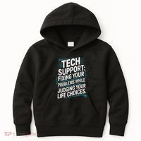 Fixing Your Problems While Judging Your Life Choices Kids Hoodie thumb 0