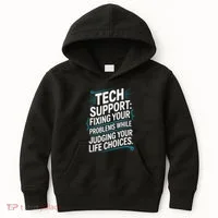 Fixing Your Problems While Judging Your Life Choices Kids Hoodie thumb 0