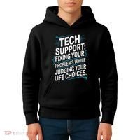 Fixing Your Problems While Judging Your Life Choices Kids Hoodie thumb 4
