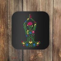 Floral Yoga Pose Coaster thumb 0
