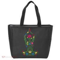 Floral Yoga Pose Tote Bag thumb 0