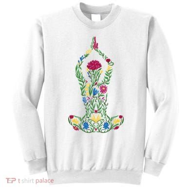 Floral Yoga Pose Sweatshirt