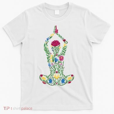 Floral Yoga Pose T-Shirt