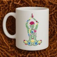 Floral Yoga Pose Coffee Mug thumb 2