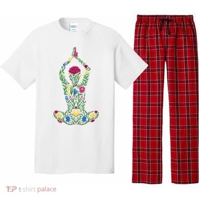 Floral Yoga Pose Pajama Set