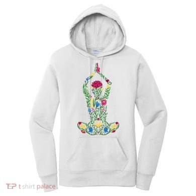 Floral Yoga Pose Women's Hoodie