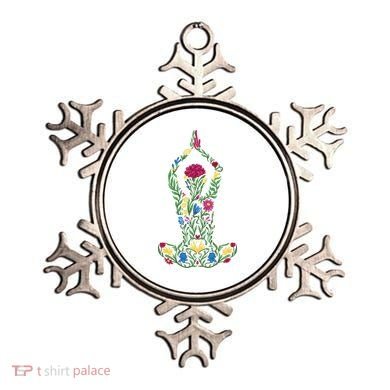 Floral Yoga Pose Ornament