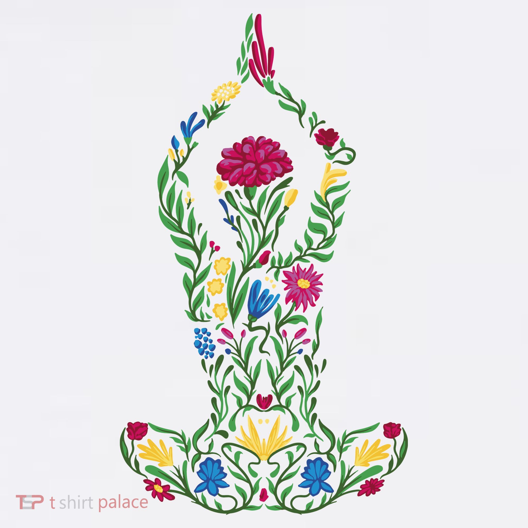 Floral Yoga Pose Hat