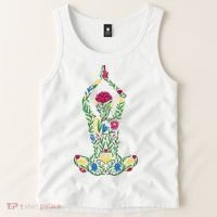 Floral Yoga Pose Tank Top thumb 2