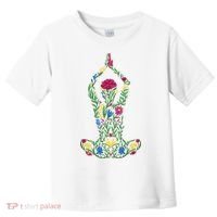 Floral Yoga Pose Toddler T-Shirt thumb 0
