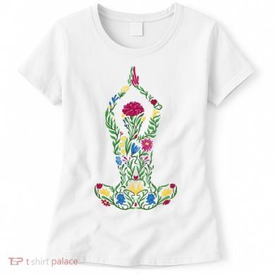 Floral Yoga Pose Women's T-Shirt