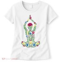 Floral Yoga Pose Women's T-Shirt thumb 0