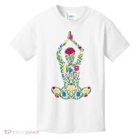 Floral Yoga Pose Kids T-Shirt thumb 0