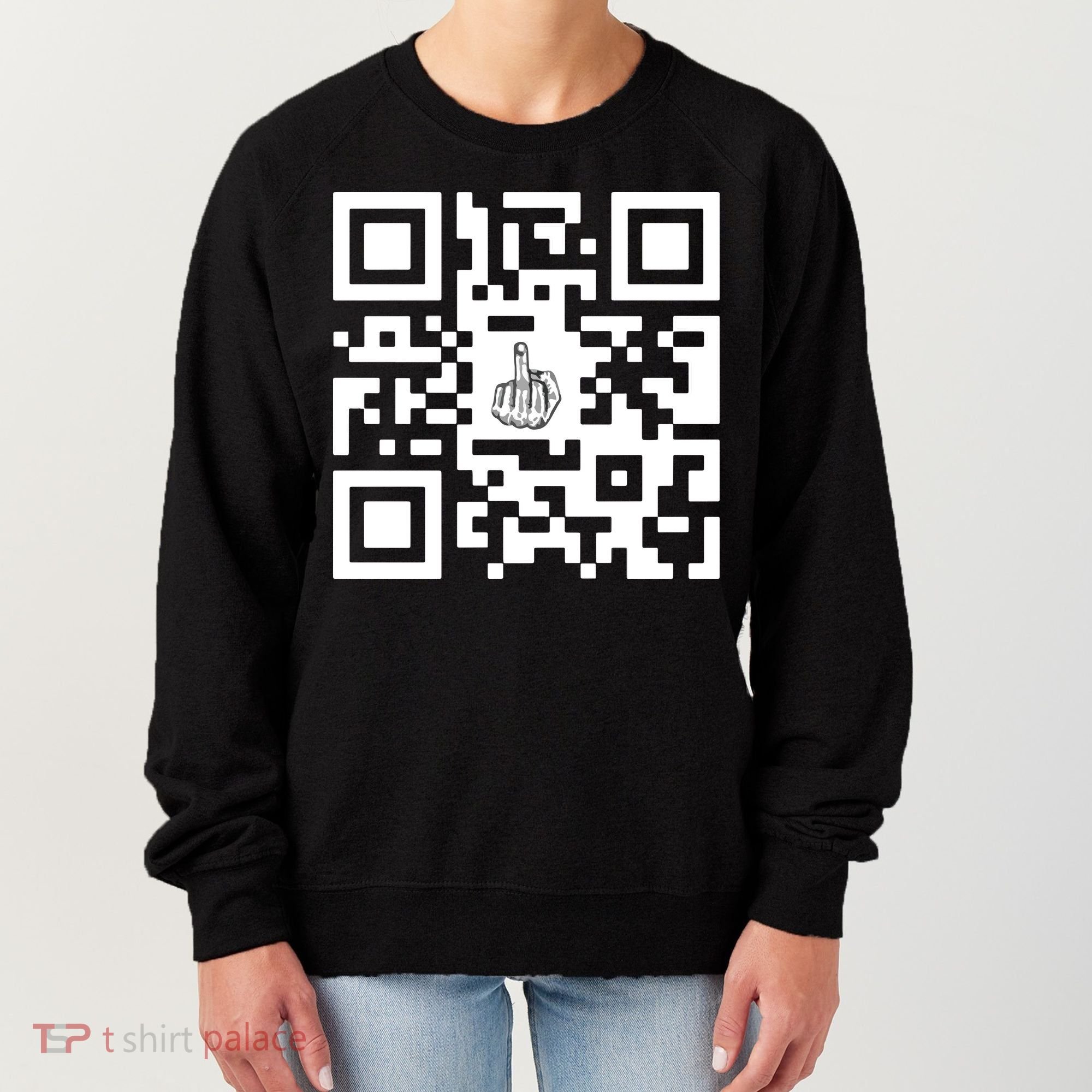 Fuck You Qr Code Women's Sweatshirt