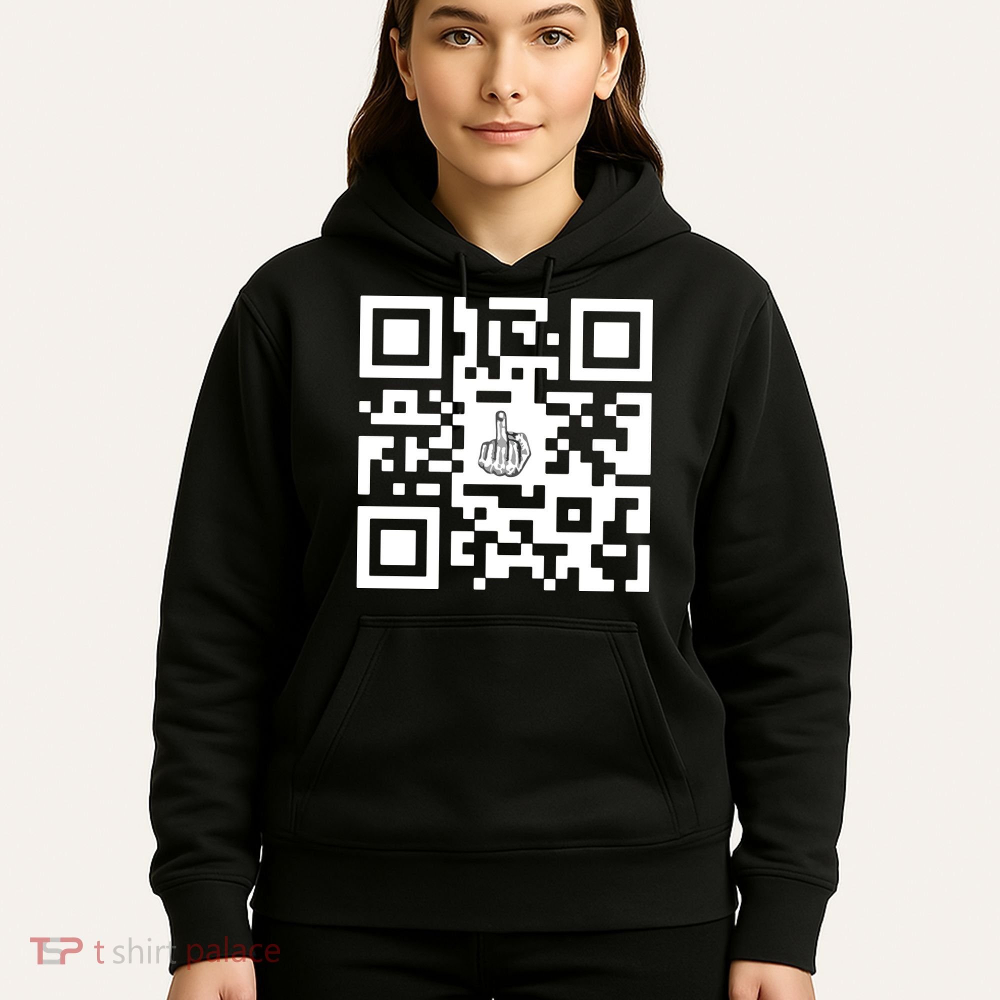 Fuck You Qr Code Hoodie
