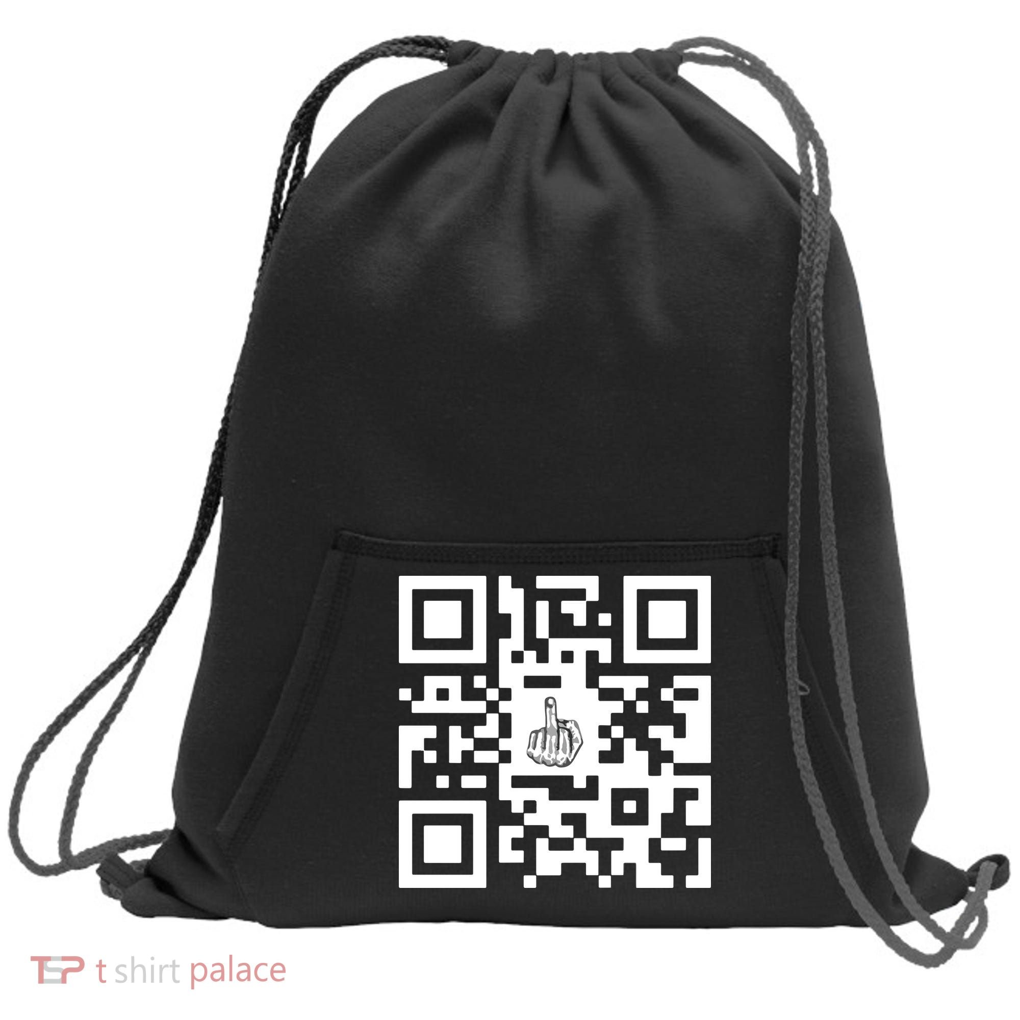 Fuck You Qr Code Sweatshirt Cinch Pack Bag