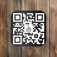 Fuck You Qr Code Coaster thumb 0