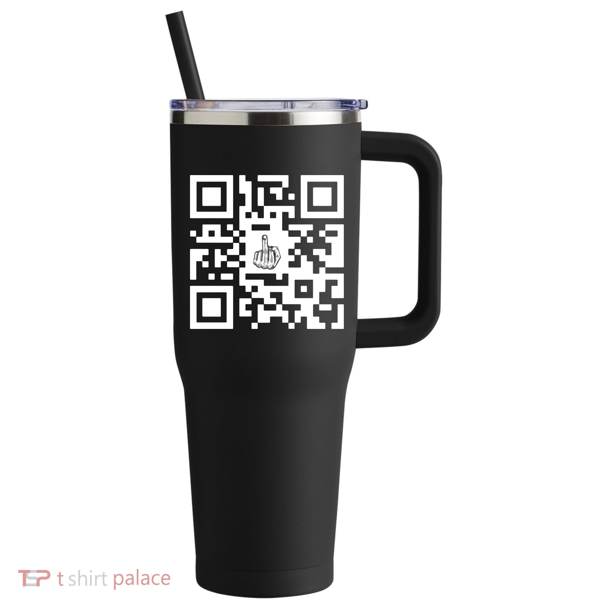 Fuck You Qr Code 40oz Vacuum Insulated Stainless Steel Travel Tumbler