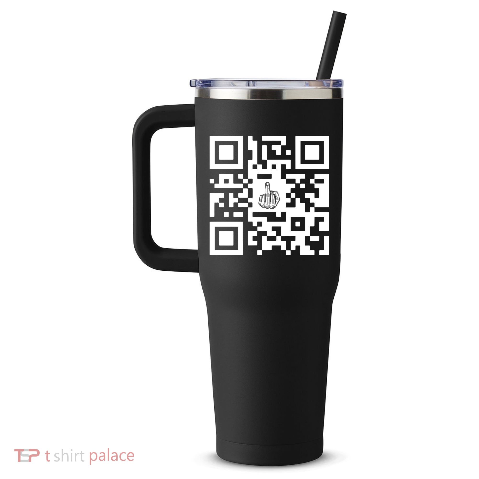 Fuck You Qr Code 40oz Vacuum Insulated Stainless Steel Travel Tumbler