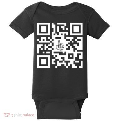 Fuck You Qr Code Baby Bodysuit