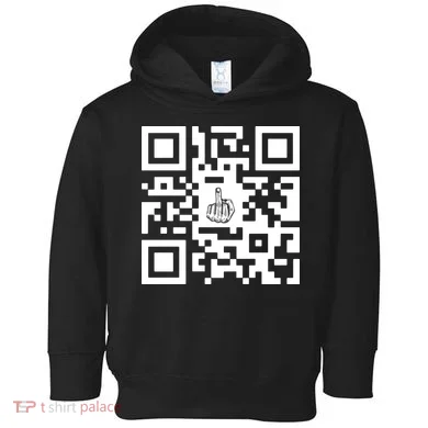 Fuck You Qr Code Toddler Hoodie