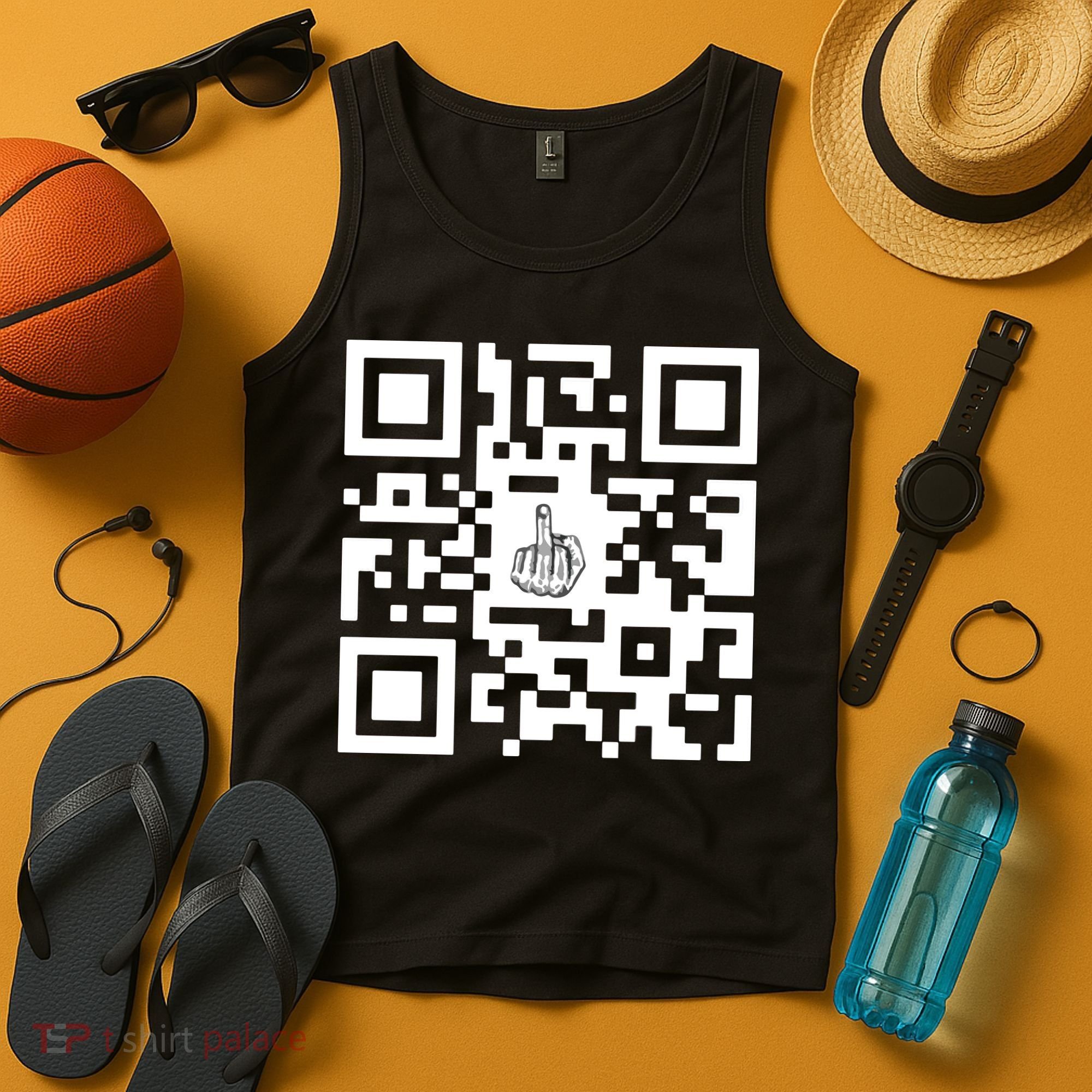 Fuck You Qr Code Tank Top