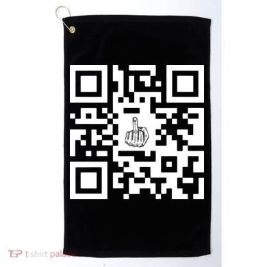 Fuck You Qr Code Golf Towel