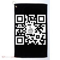 Fuck You Qr Code Golf Towel thumb 0