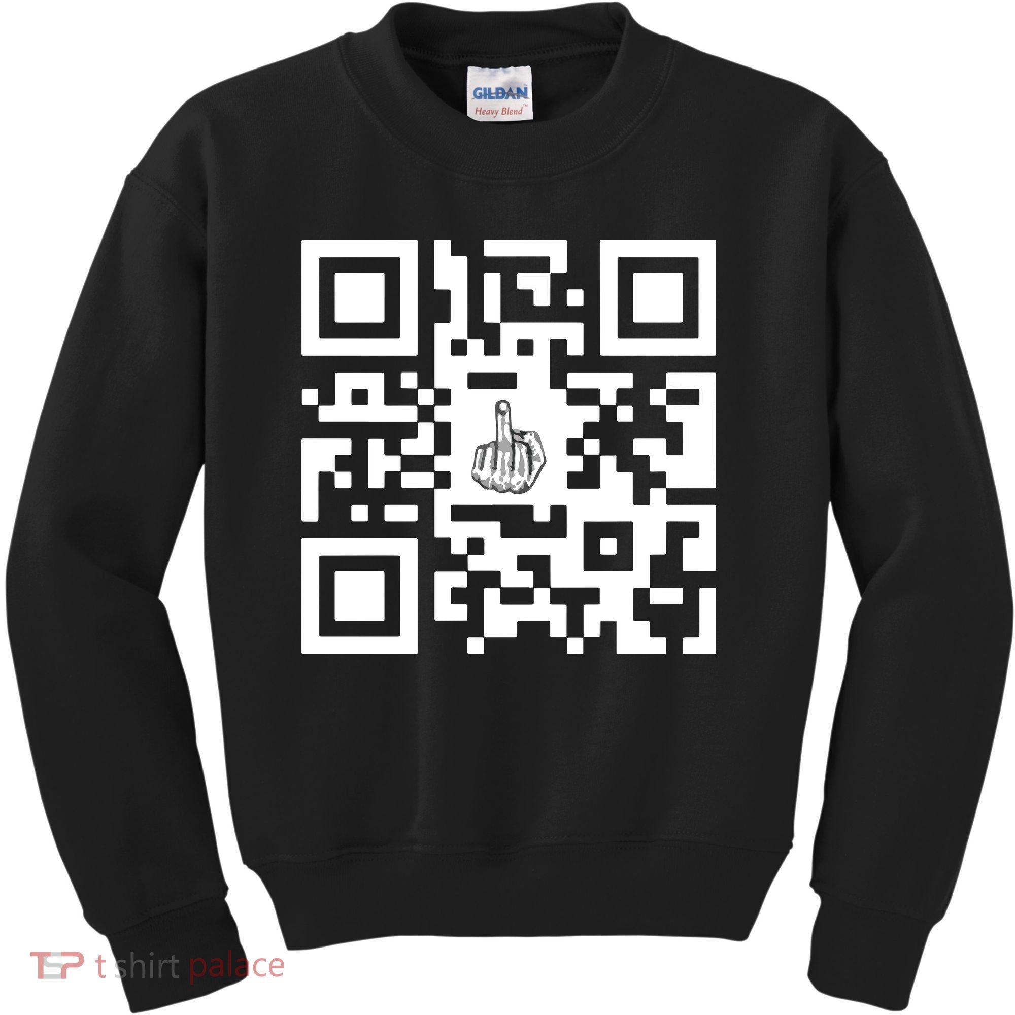 Fuck You Qr Code Kids Sweatshirt