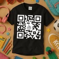Fuck You Qr Code Kids T-Shirt thumb 3