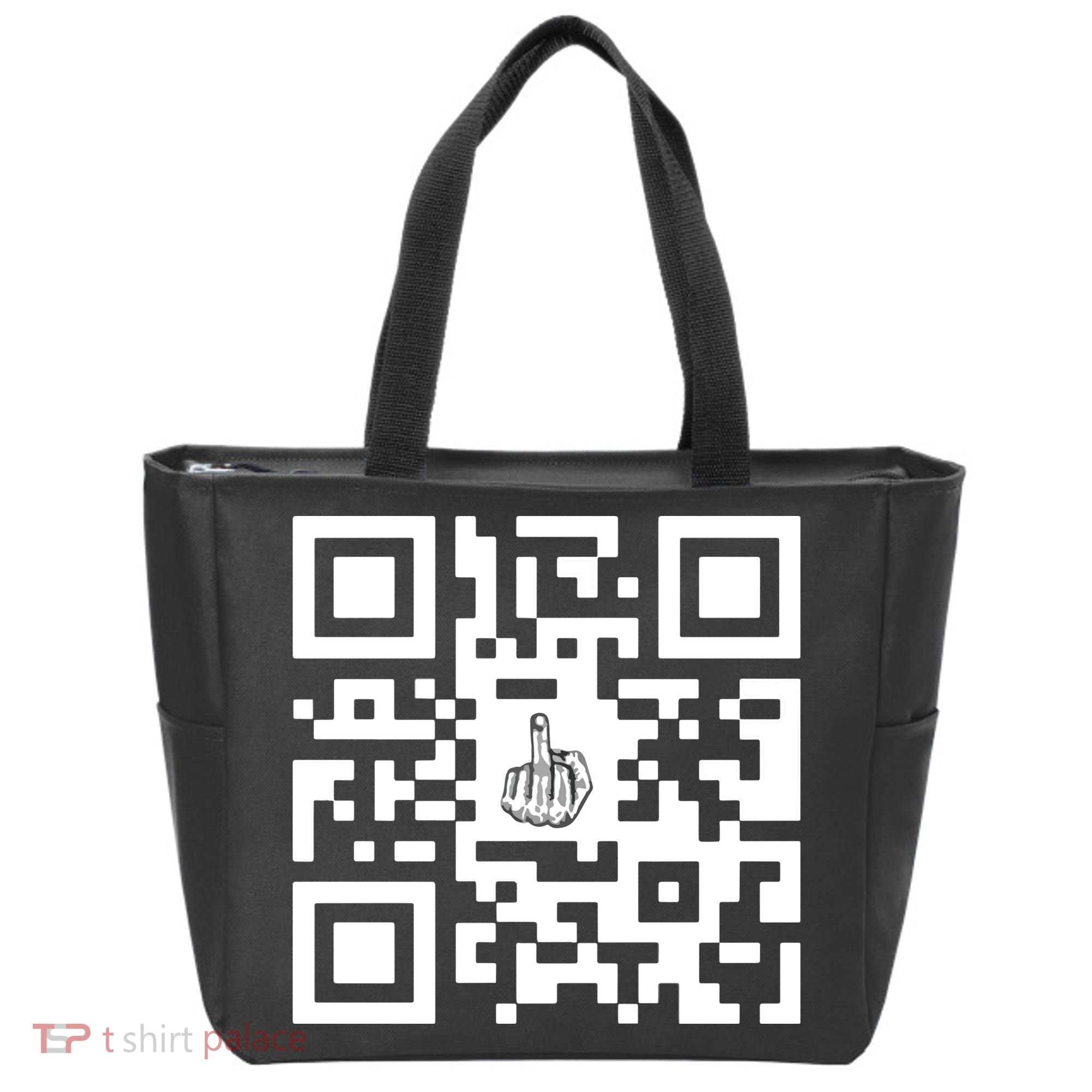 Fuck You Qr Code Tote Bag