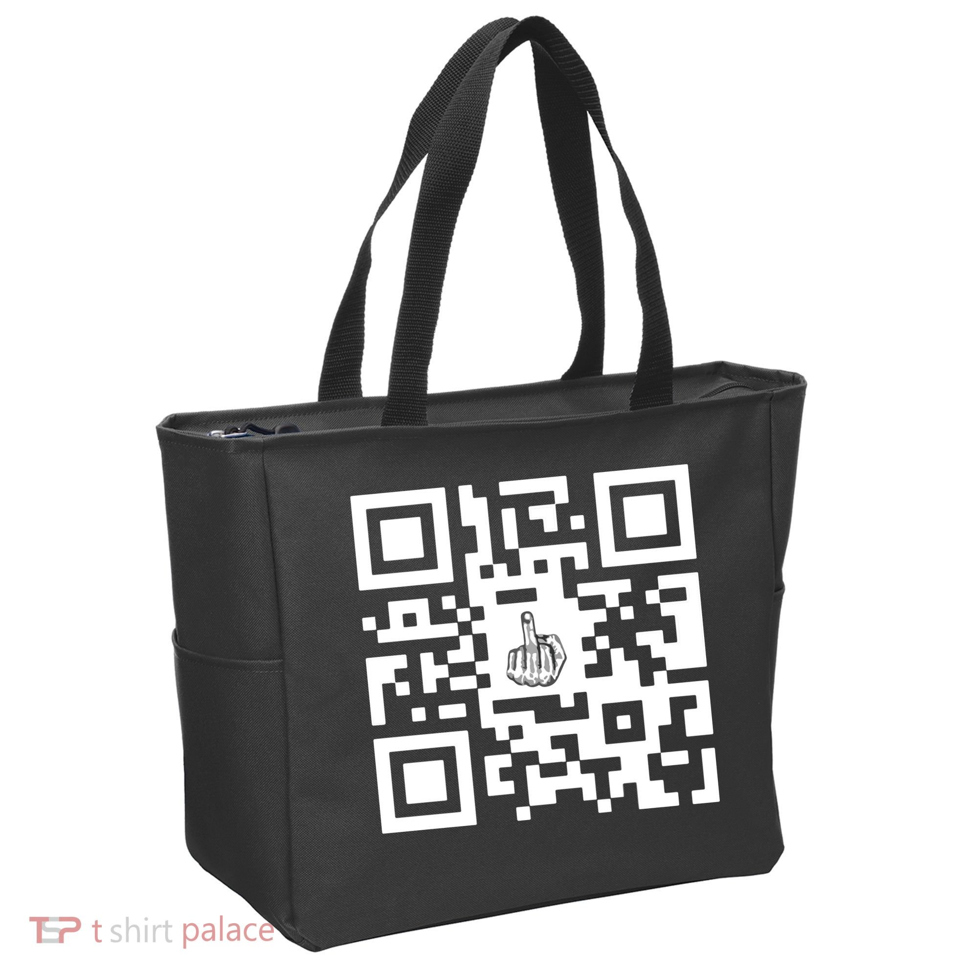 Fuck You Qr Code Tote Bag