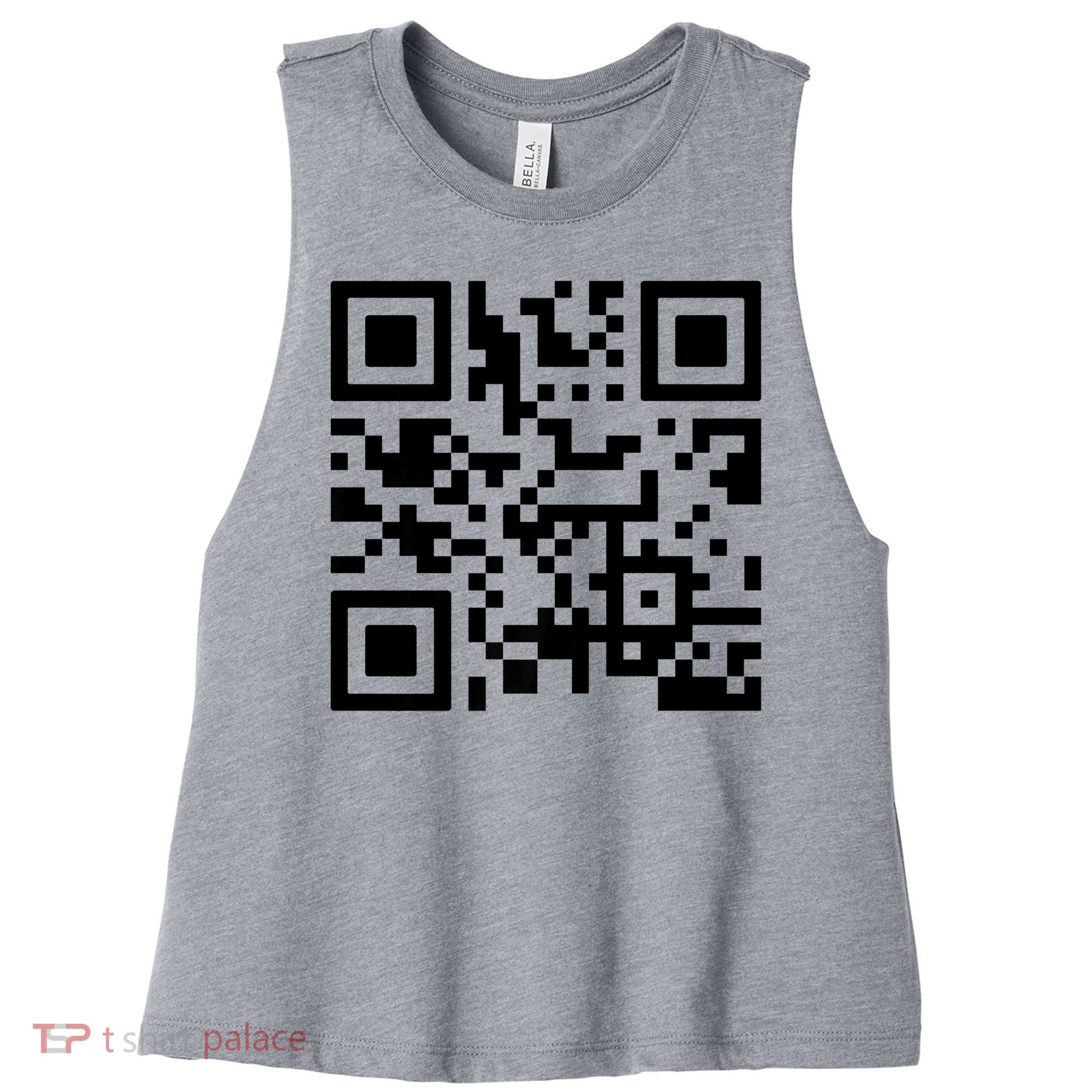 Fuck You Qr Code Women's Racerback Cropped Tank