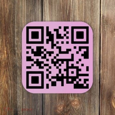 Fuck You Qr Code Coaster
