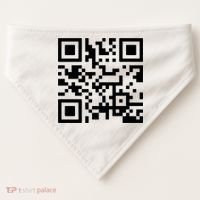 Fuck You Qr Code USA-Made Doggie Bandana thumb 0