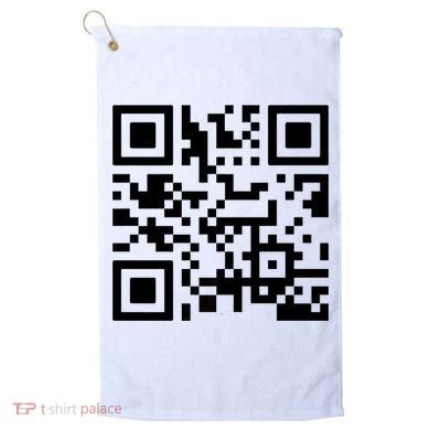Fuck You Qr Code Golf Towel