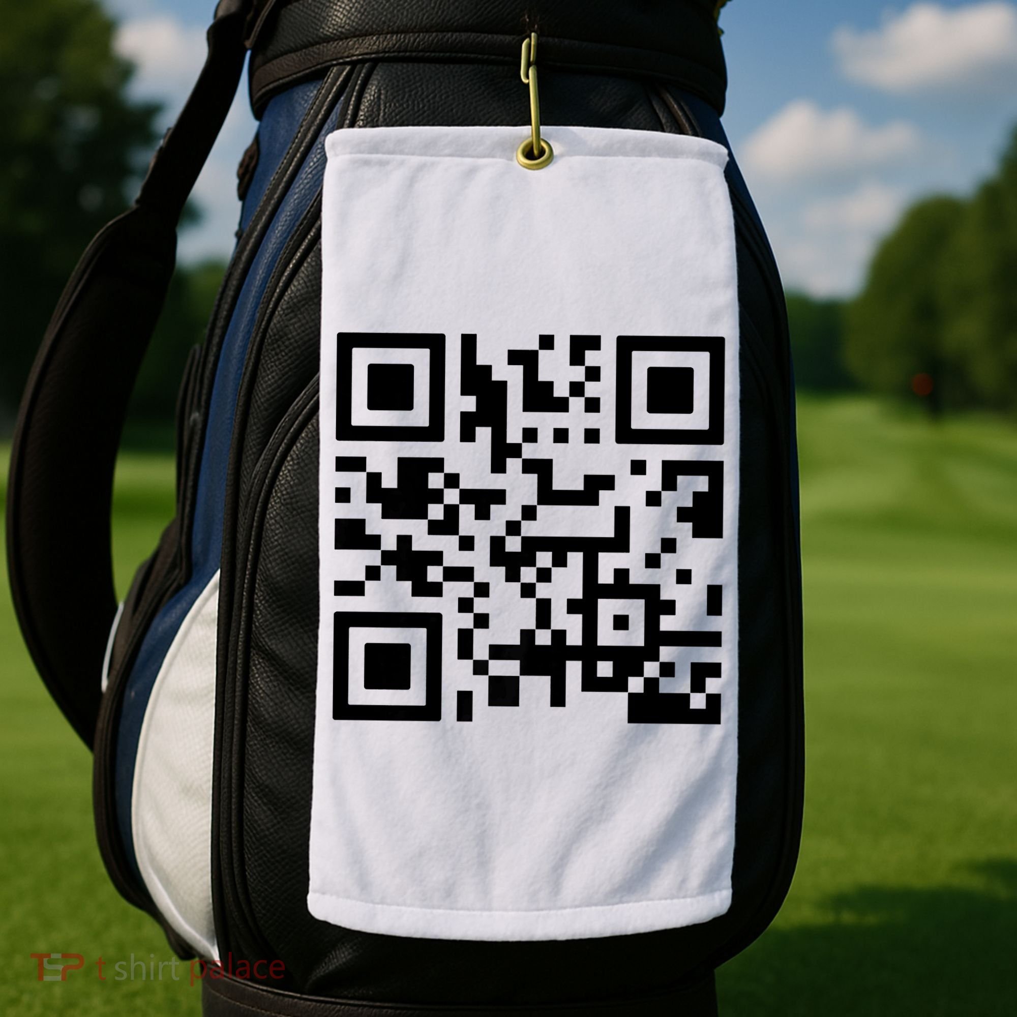 Fuck You Qr Code Golf Towel