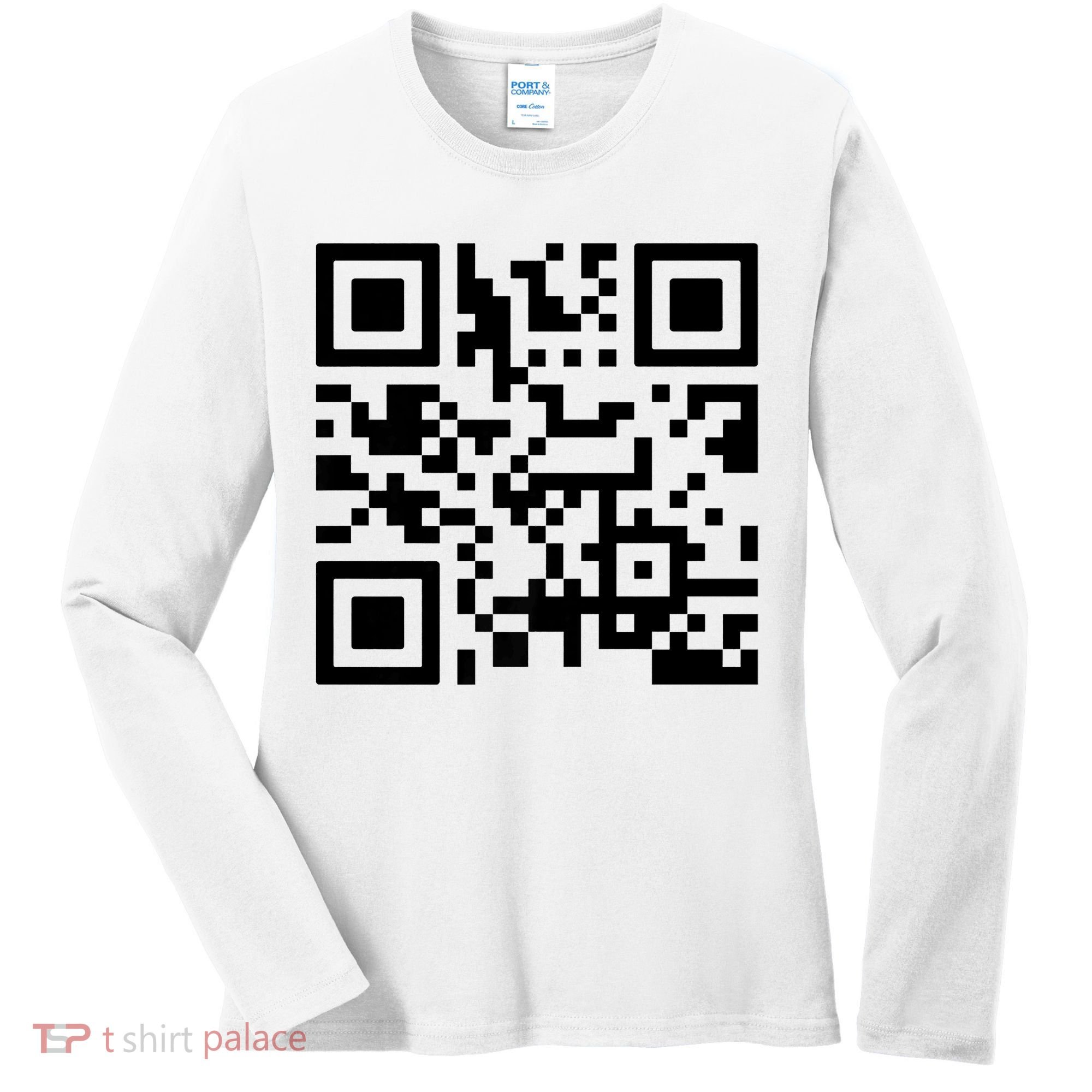Fuck You Qr Code Women's Long Sleeve Shirt