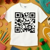 Fuck You Qr Code Kids T-Shirt thumb 3