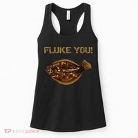 Fluke You! Summer Flounder Fishing Fluke Women's Tank Top thumb 0
