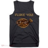 Fluke You! Summer Flounder Fishing Fluke Tank Top thumb 0