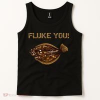 Fluke You! Summer Flounder Fishing Fluke Tank Top thumb 2