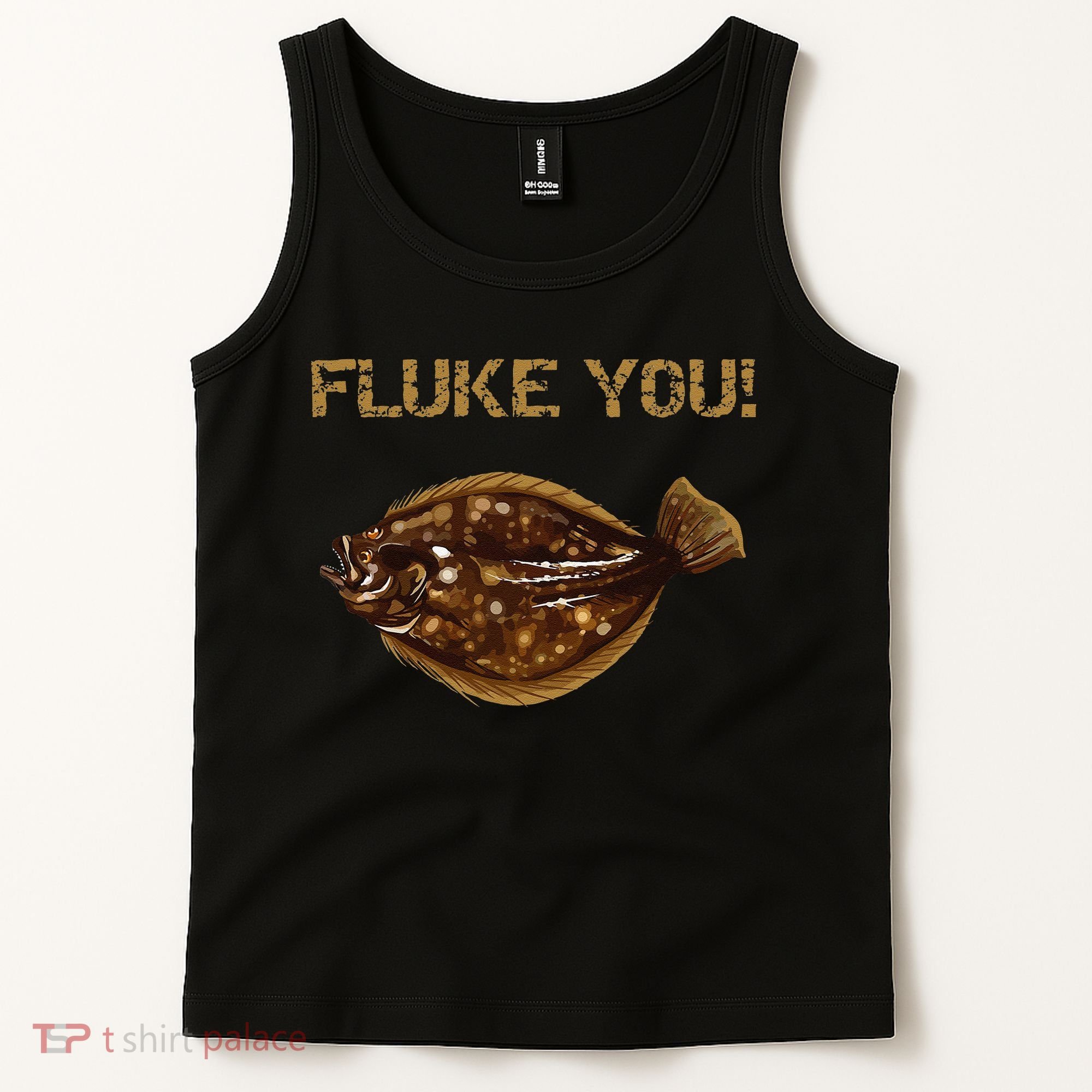 Fluke You! Summer Flounder Fishing Fluke Tank Top